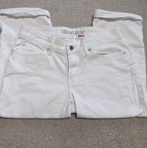 DENIZEN BY LEVI'S womens white capris size 4